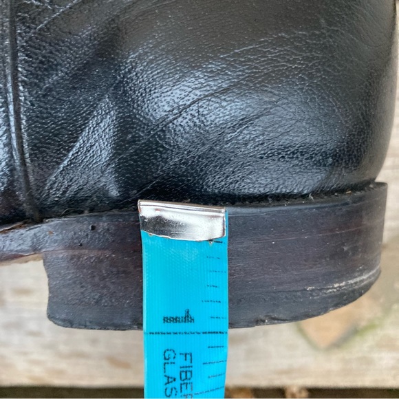 Boulet mens sz 8.5 black leather boots dude boots cowboy boots made in Canada - Picture 9 of 10